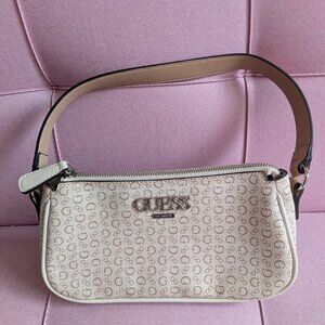 Guess Logo Cream & Beige Bag